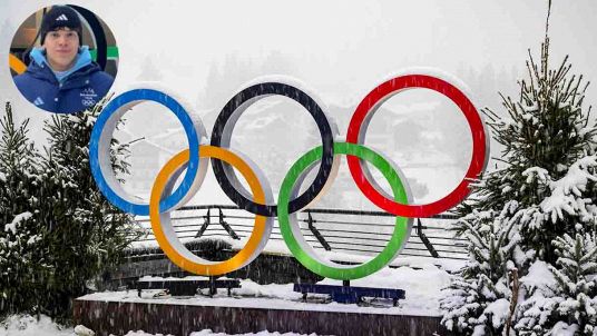 Lo sciatore Rafael Mini